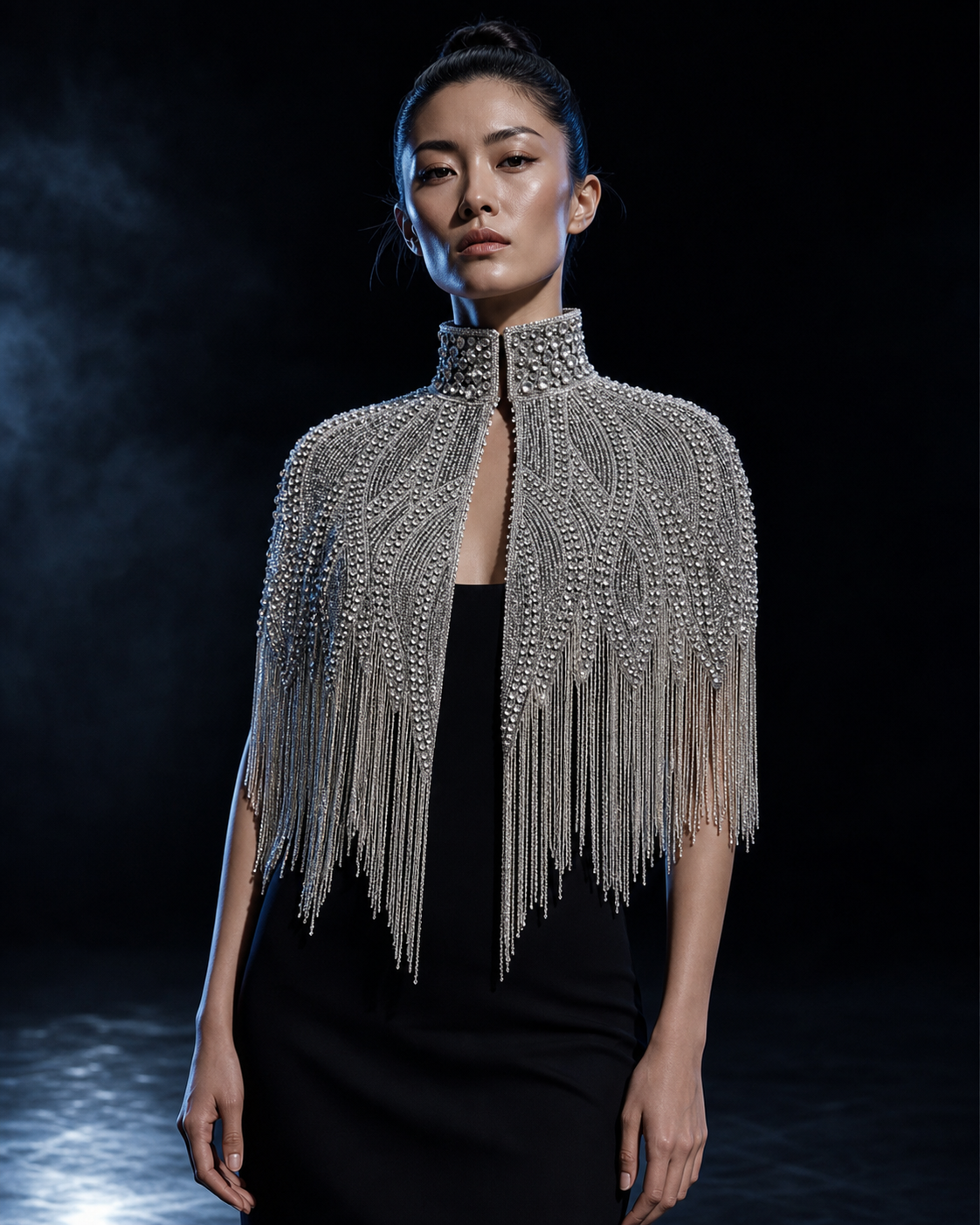 Adult model wearing THE ARCTIC HOUR by SHOULDER