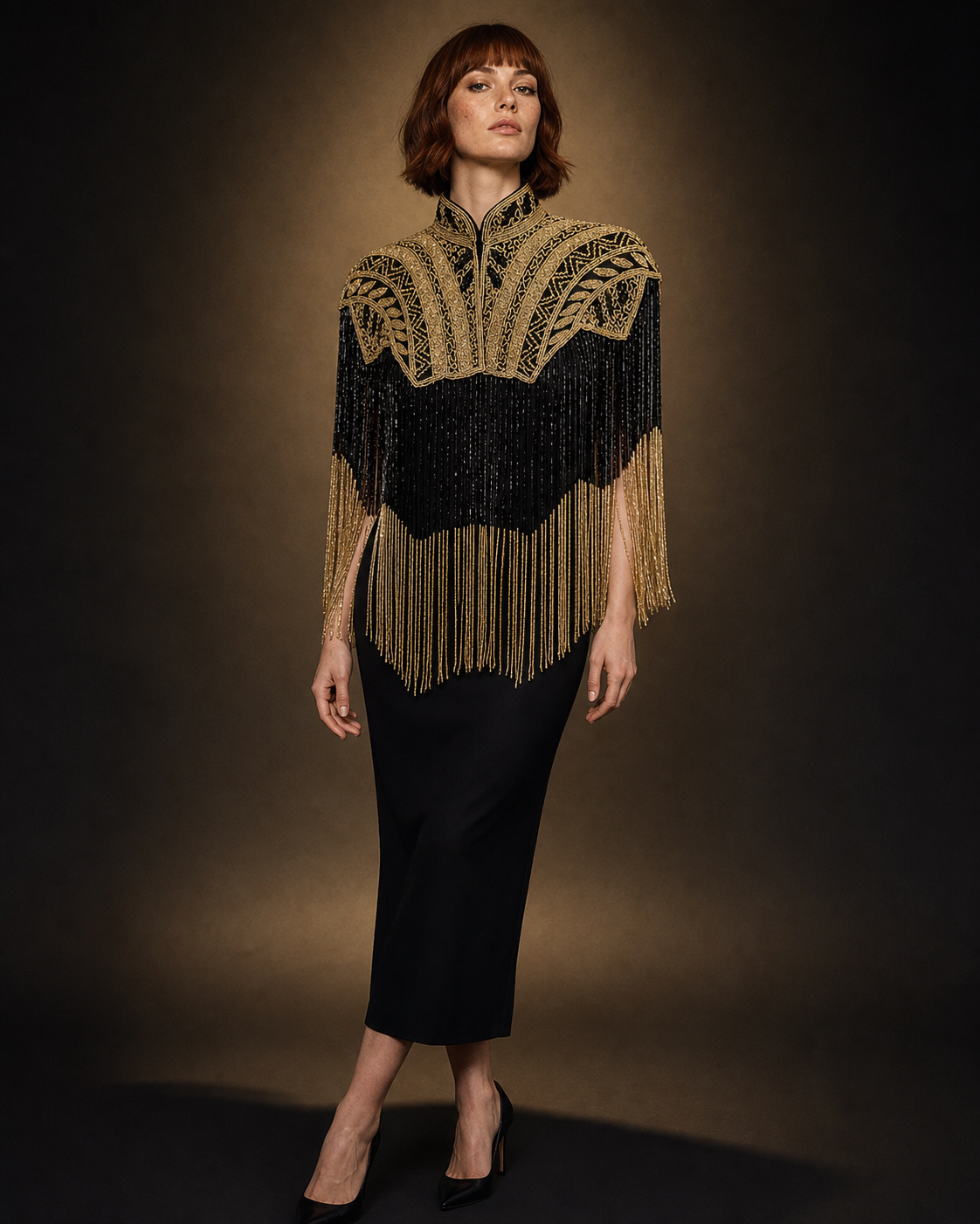 Adult model wearing THE JACKSON by SHOULDER